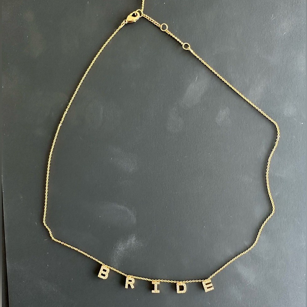 “BRIDE” necklace